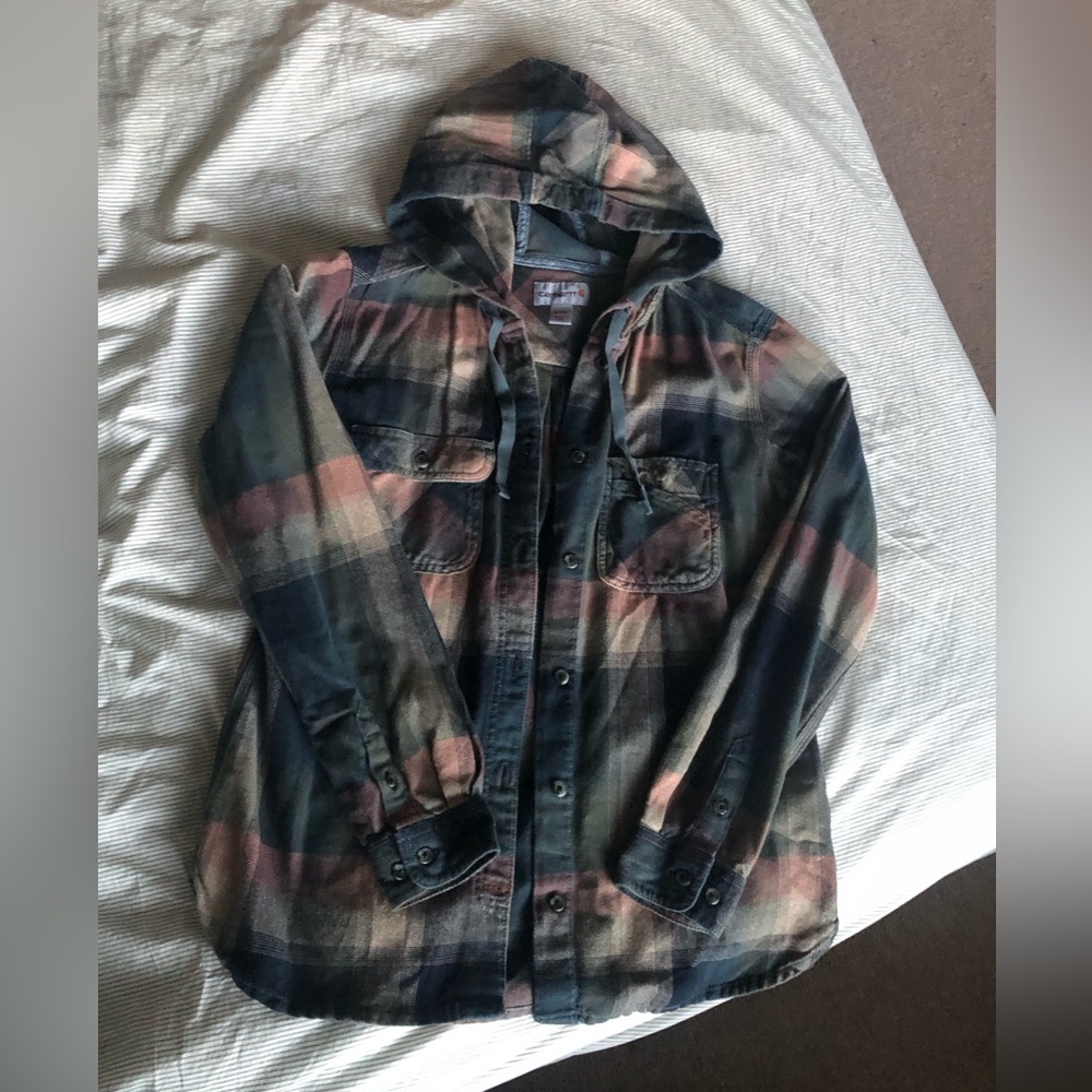 Womens Carhartt hooded plaid